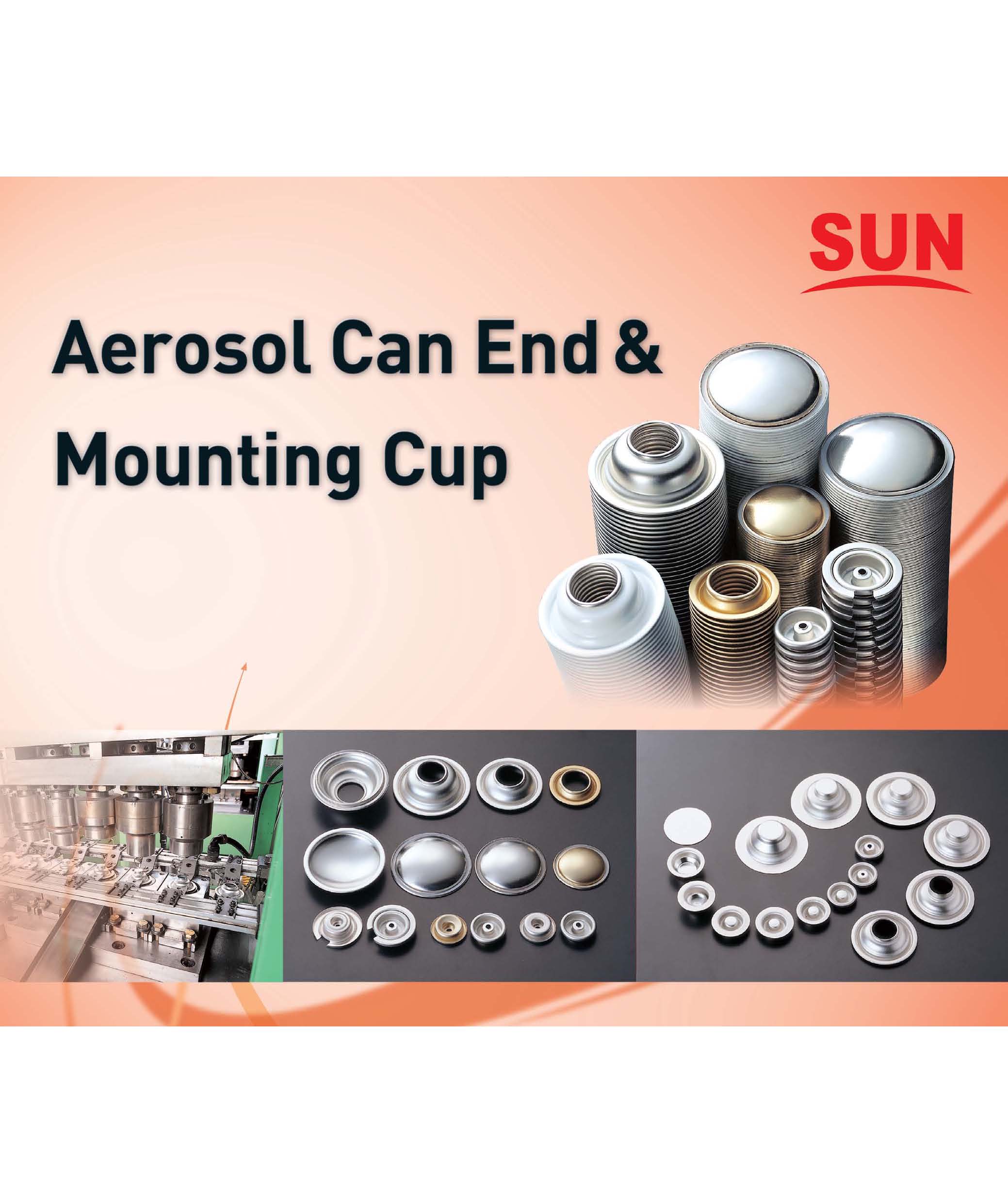 AEROSOL CAN END & MOUNTING CUP  Made in Korea